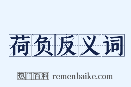荷负反义词是什么意思的图片